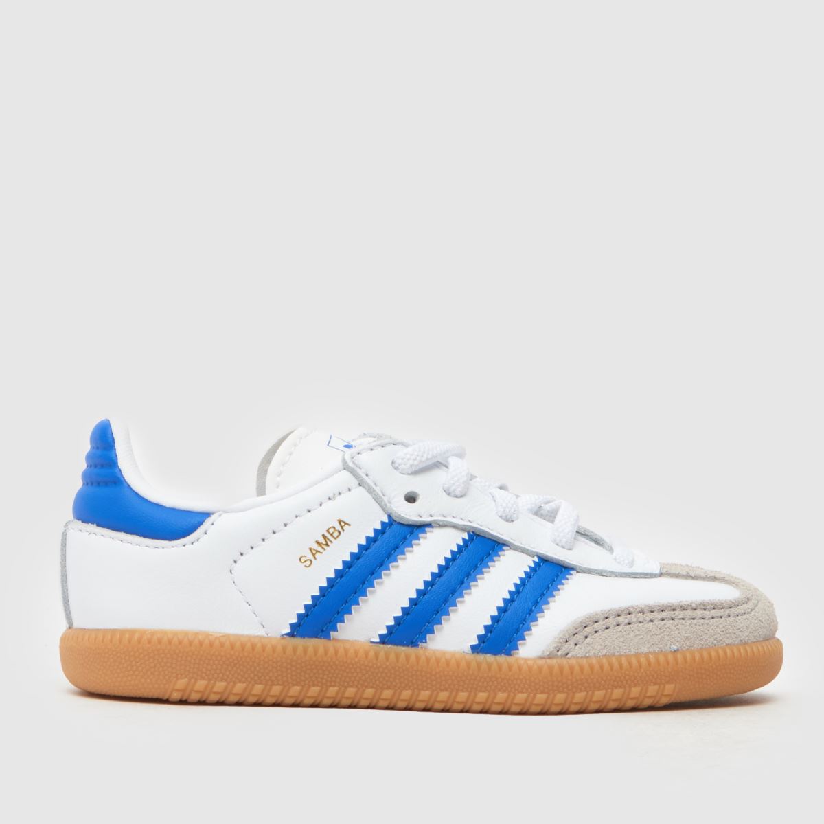 adidas fehér és kék samba és fiú kisgyermek cipők