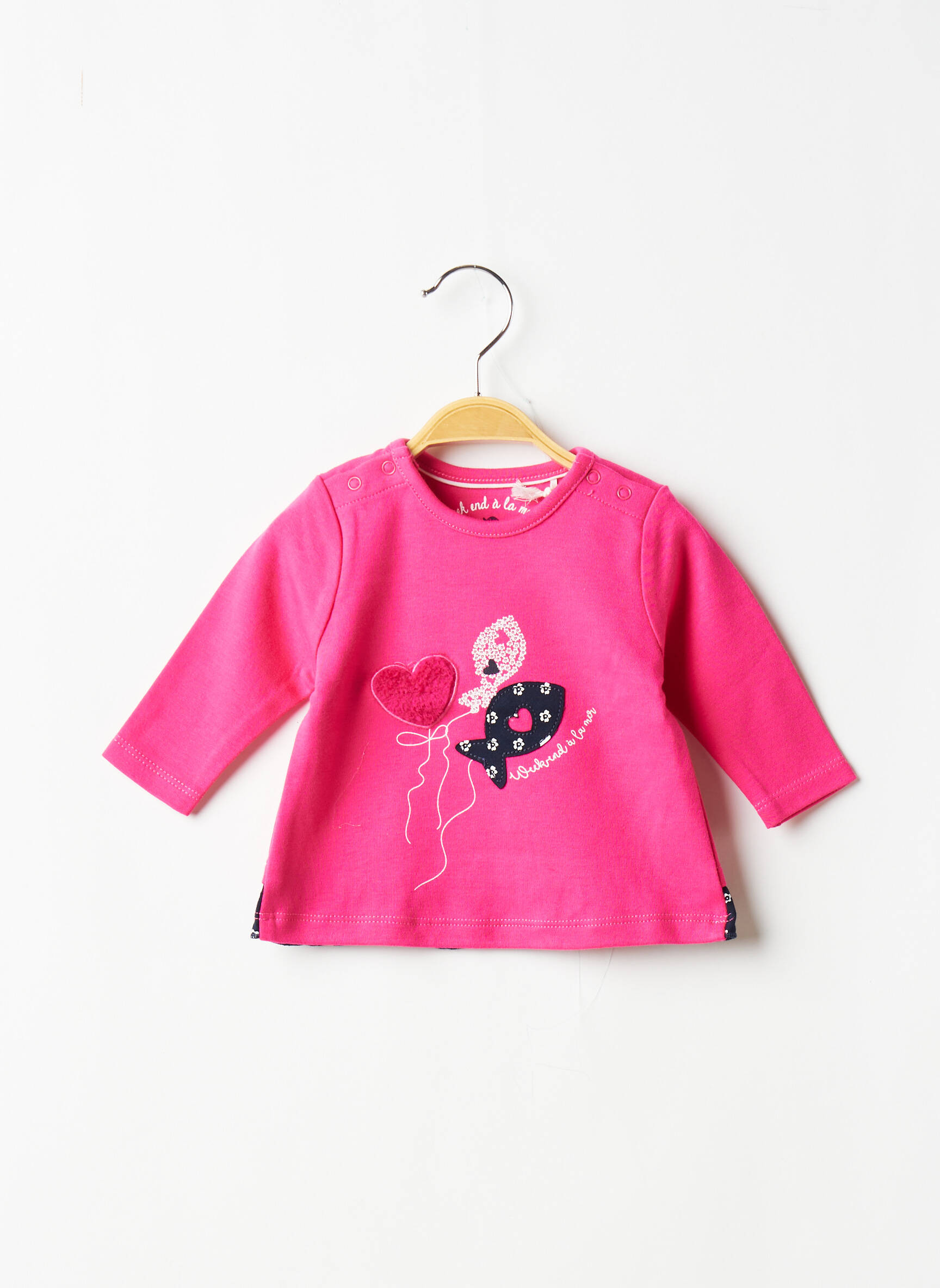 Week End A La Mer Pulls Fille couleur rose