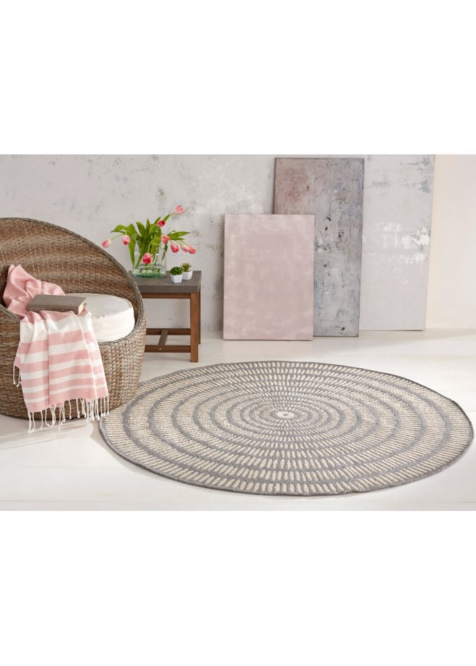Runder In- und Outdoor Teppich