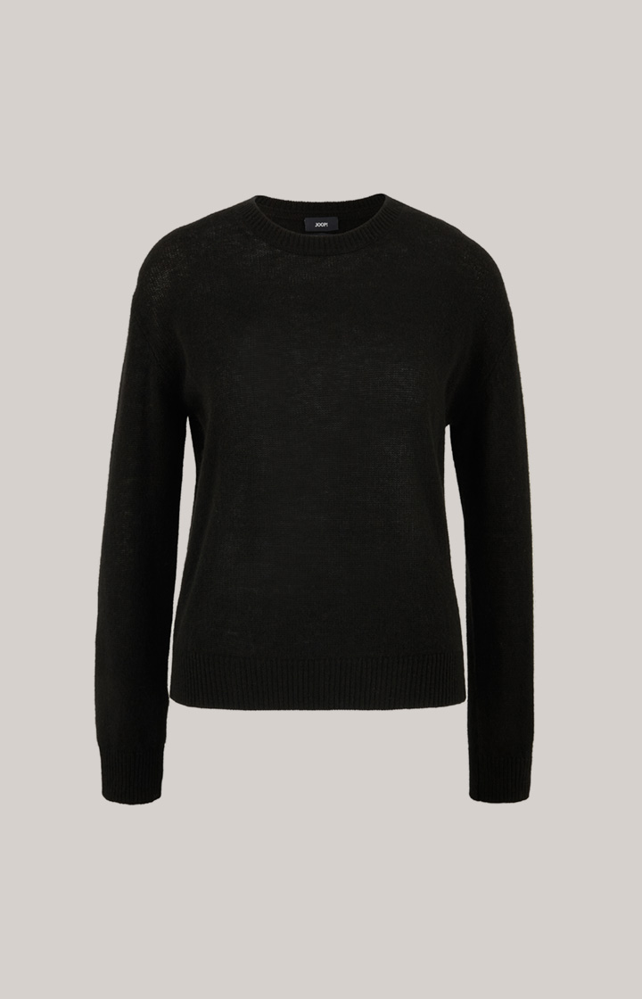 Cashmere-Strickpullover in Schwarz