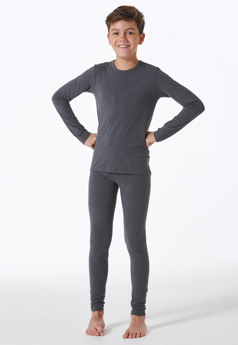 Hose lang unisex grau meliert - Active