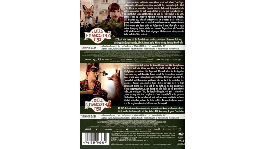 Schule der magischen Tiere 1+2  [2 DVDs]