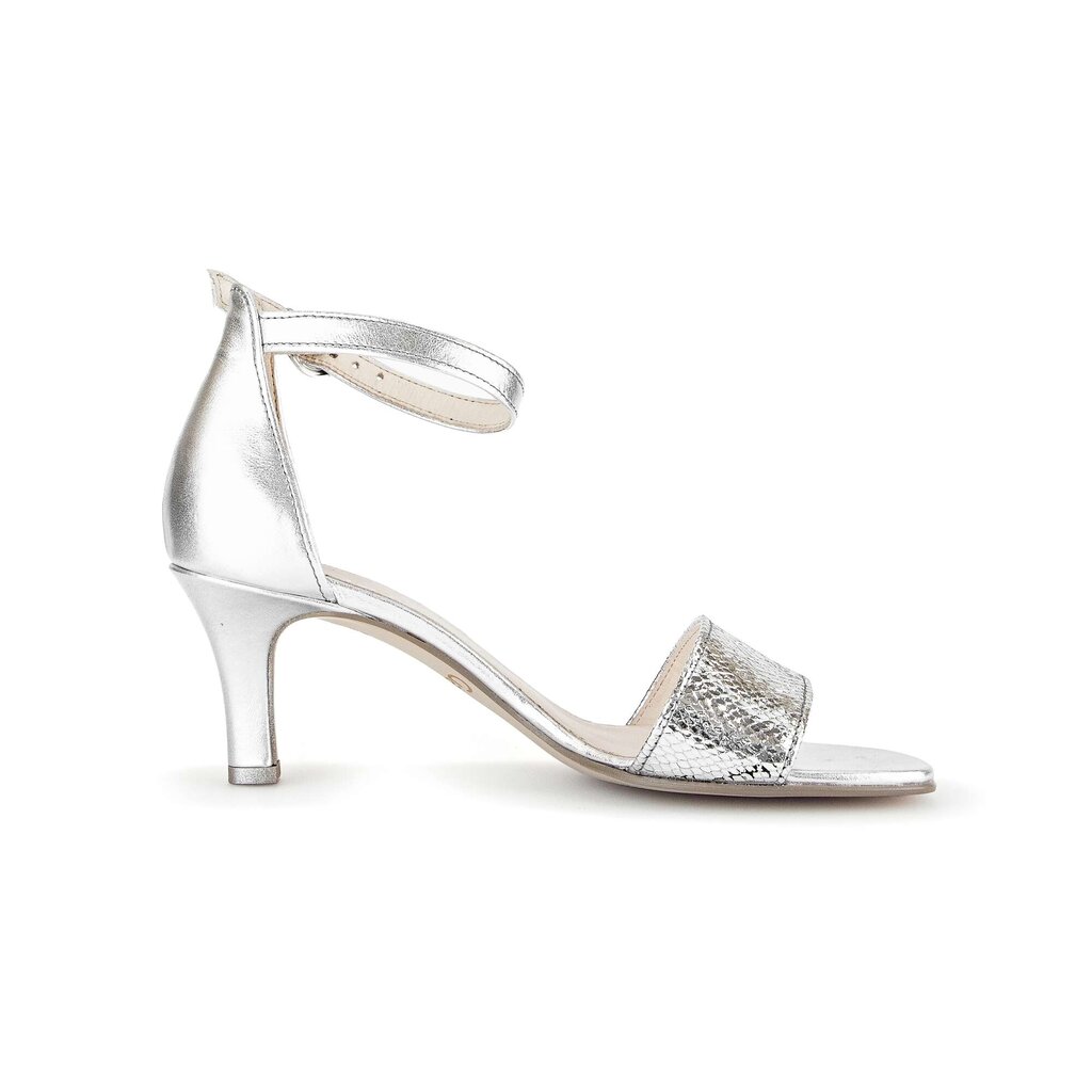 Gabor fashion Riemchensandale silber