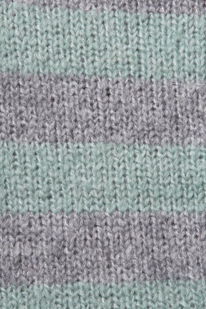 Gestreifter Pullover aus Wolle-Mohair-Mix