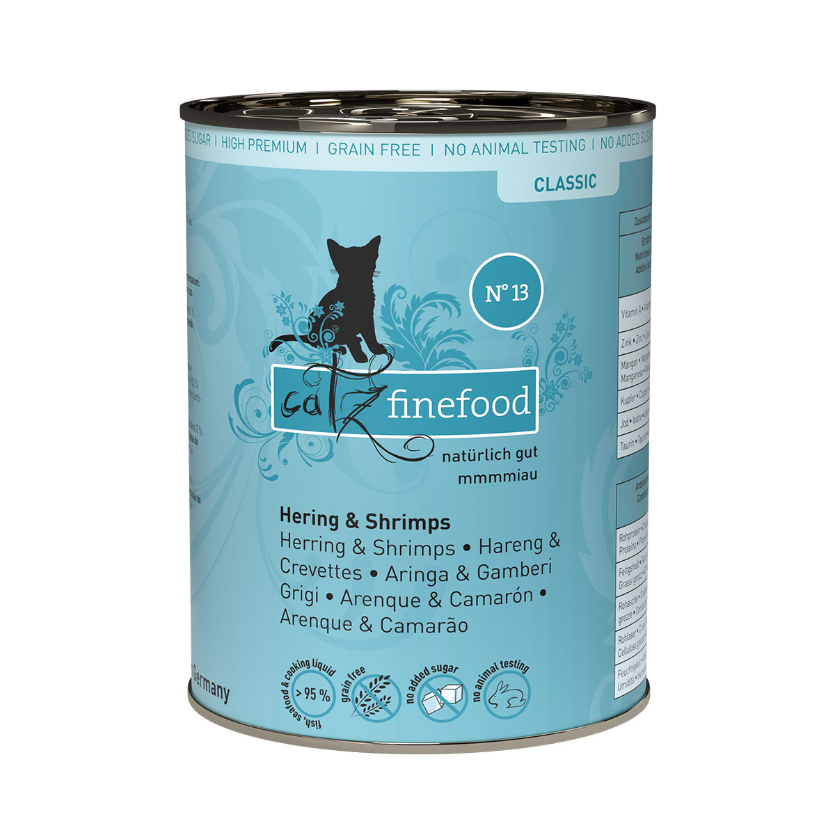Catz Finefood Classic N° 13 - Hering & Shrimps bei ZooRoyal