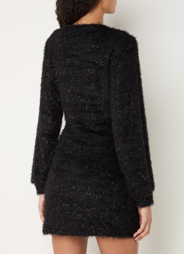 Refined Department Marjo bieza adīta mini kleita ar lureksu