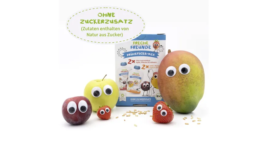 Freche Freunde Bio Quetschie MultiPack Frühstücks-Mix 400 g