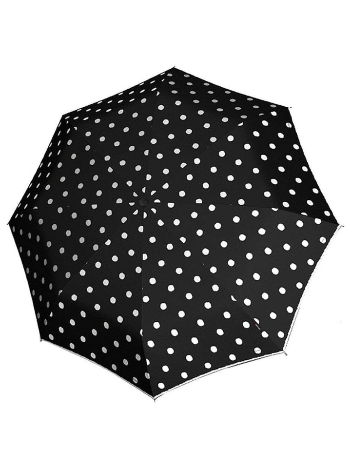 Knirps T.200 M Duomatic - Taschenschirm Regenschirm (sound moon) in dot art black günstig kaufen onesize