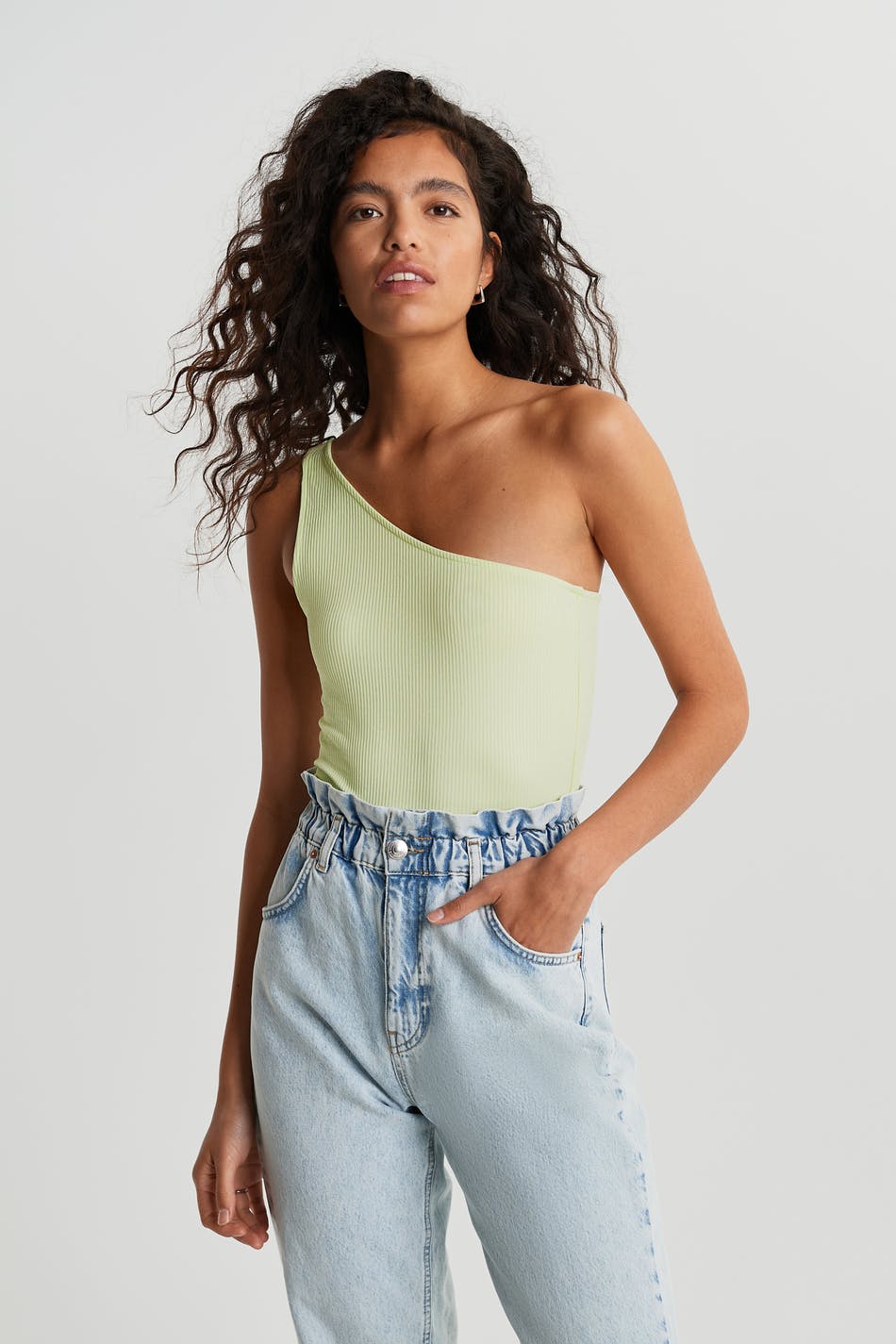 Joline one shoulder top