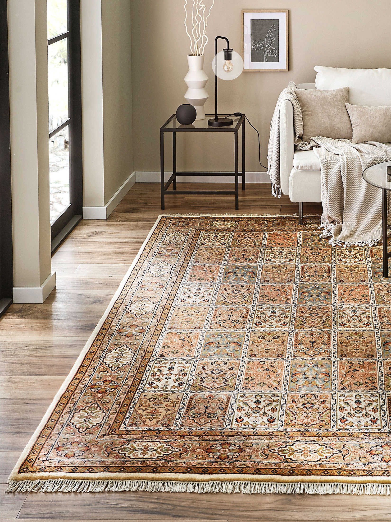 Jahidpur Bachtiar Orient-Teppich, Natur/Beige