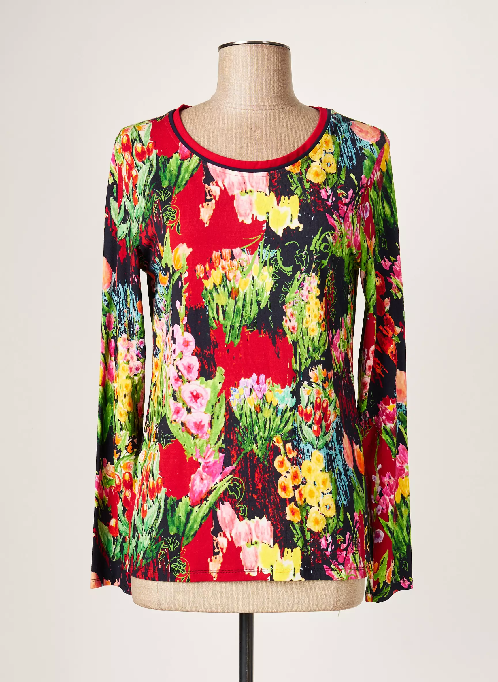 Maloka Tshirts Femme couleur rouge