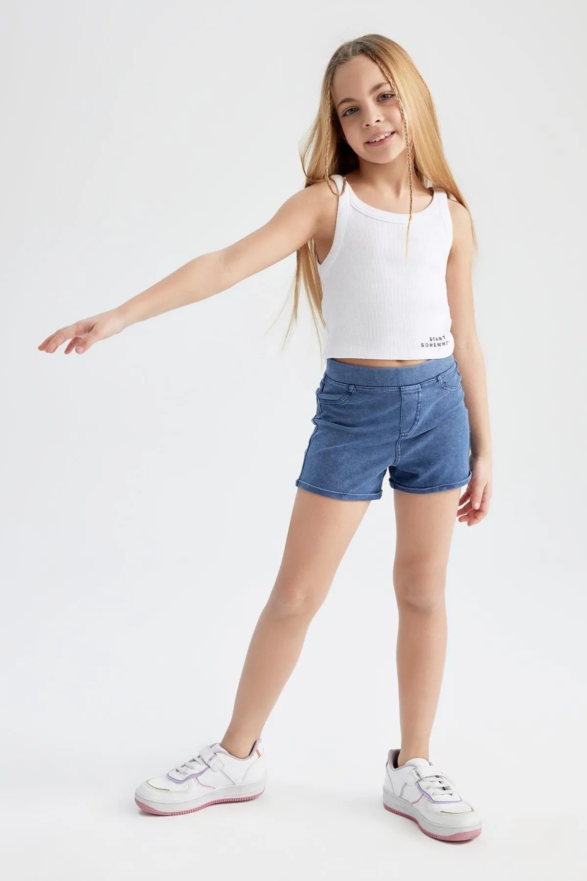 DeFacto  Mädchen Shorts im Jeans-Look X2137a623hs