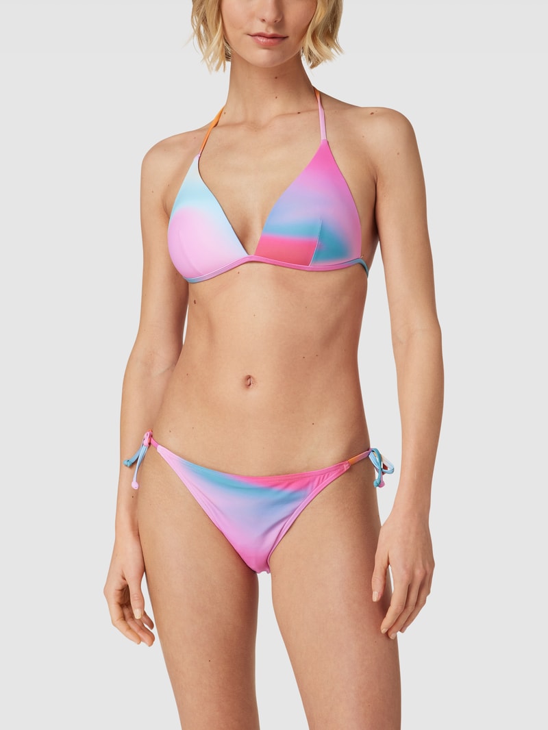 Bikini-Oberteil mit Farbverlauf in pink