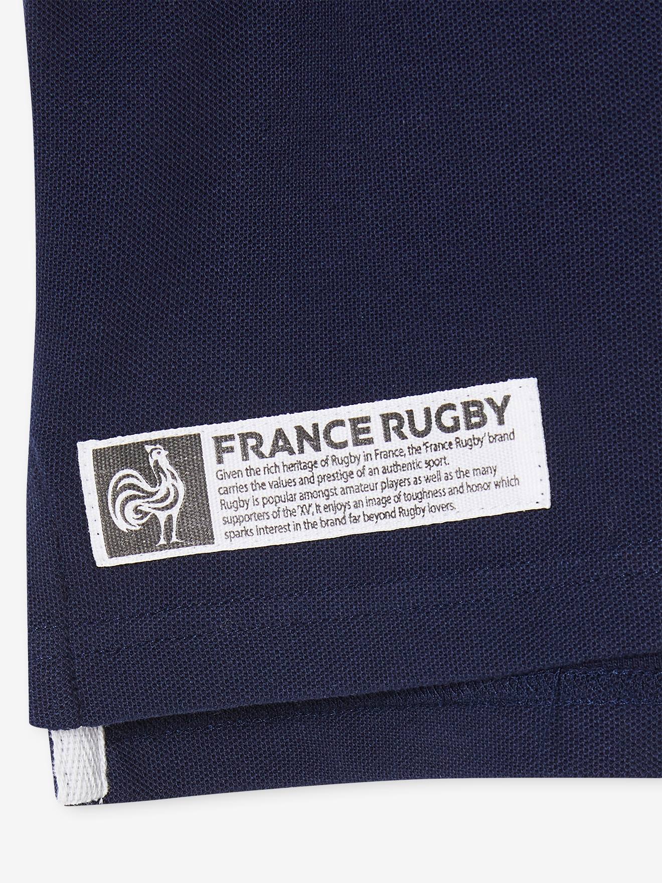 Polo manches courtes France Rugby® enfant marine