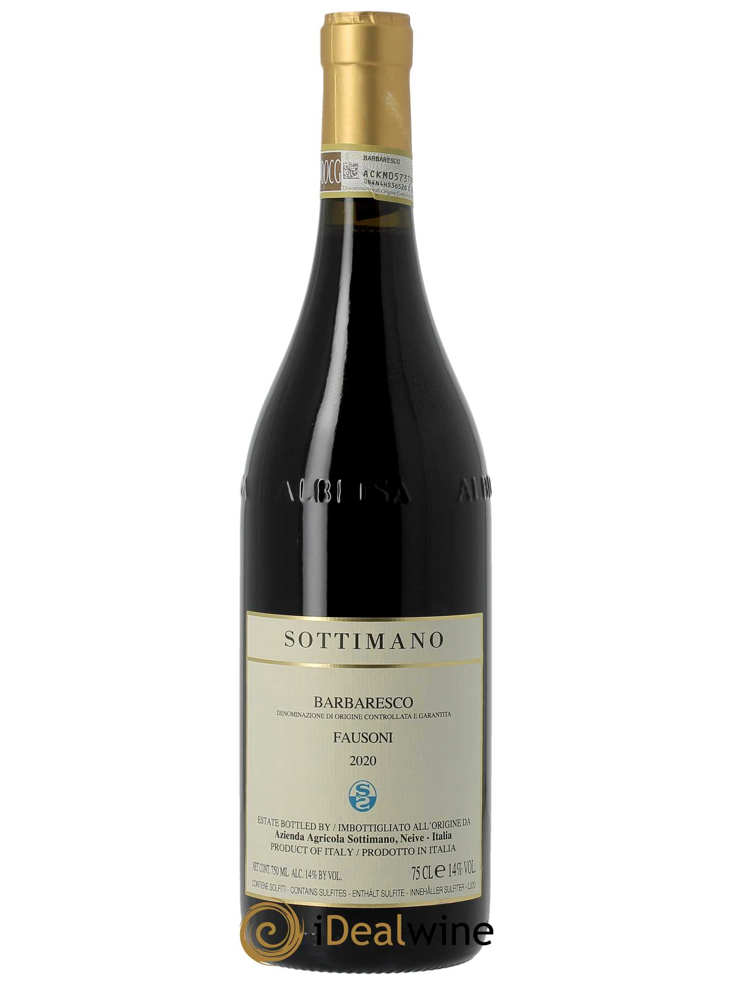 Barbaresco DOCG Fausoni Sottimano  2020 - Lot de 1 Bouteille