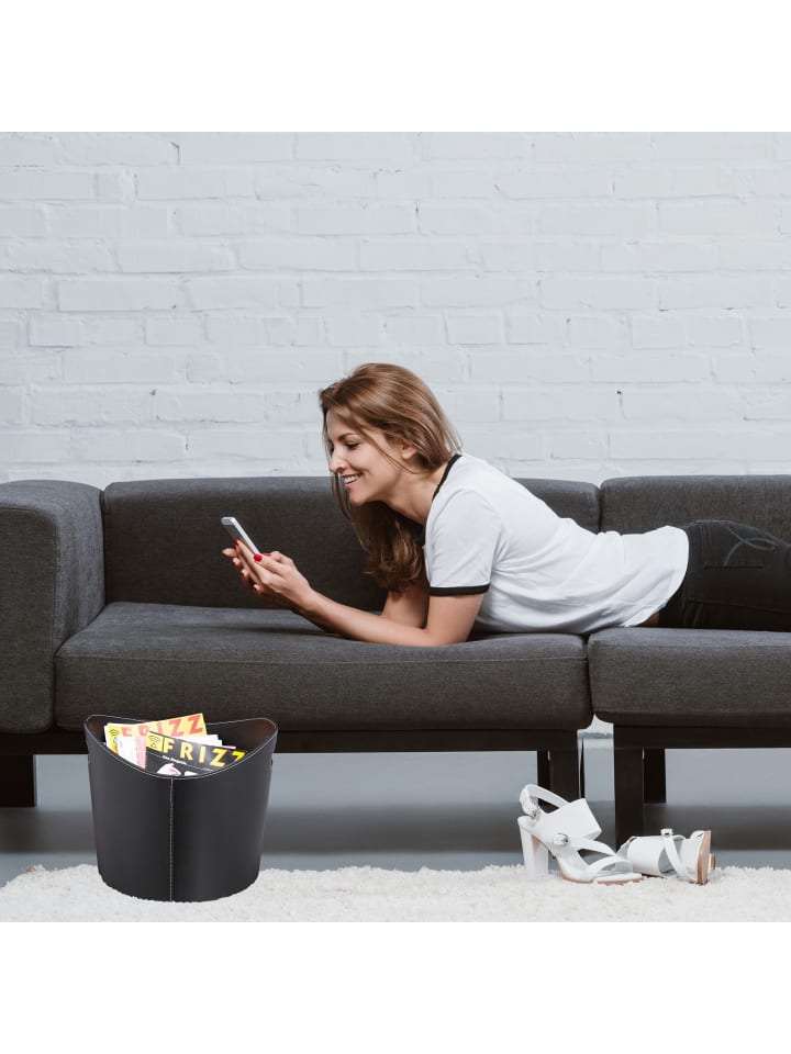 relaxdays Kaminholzkorb XL in Schwarz günstig kaufen onesize
