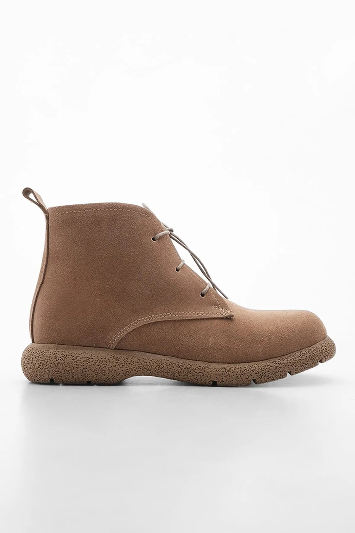 Marjin  Damen Stiefeletten aus echtem Leder Doles Tan Wildleder