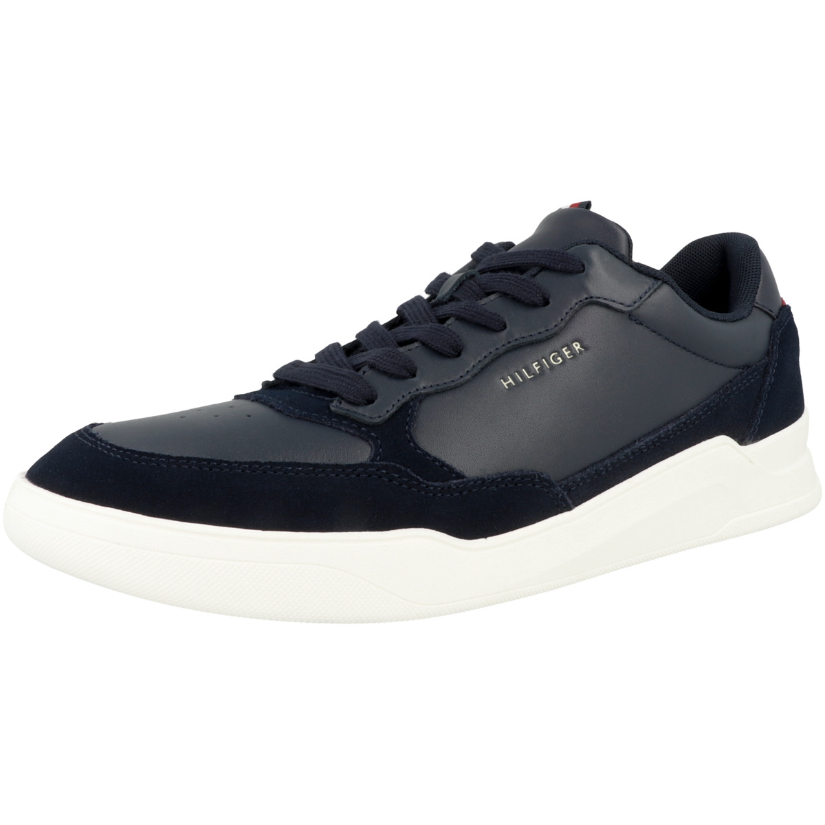 Tommy Hilfiger Elevated Cupsole Leather Mix Sneaker Low dunkelblau
