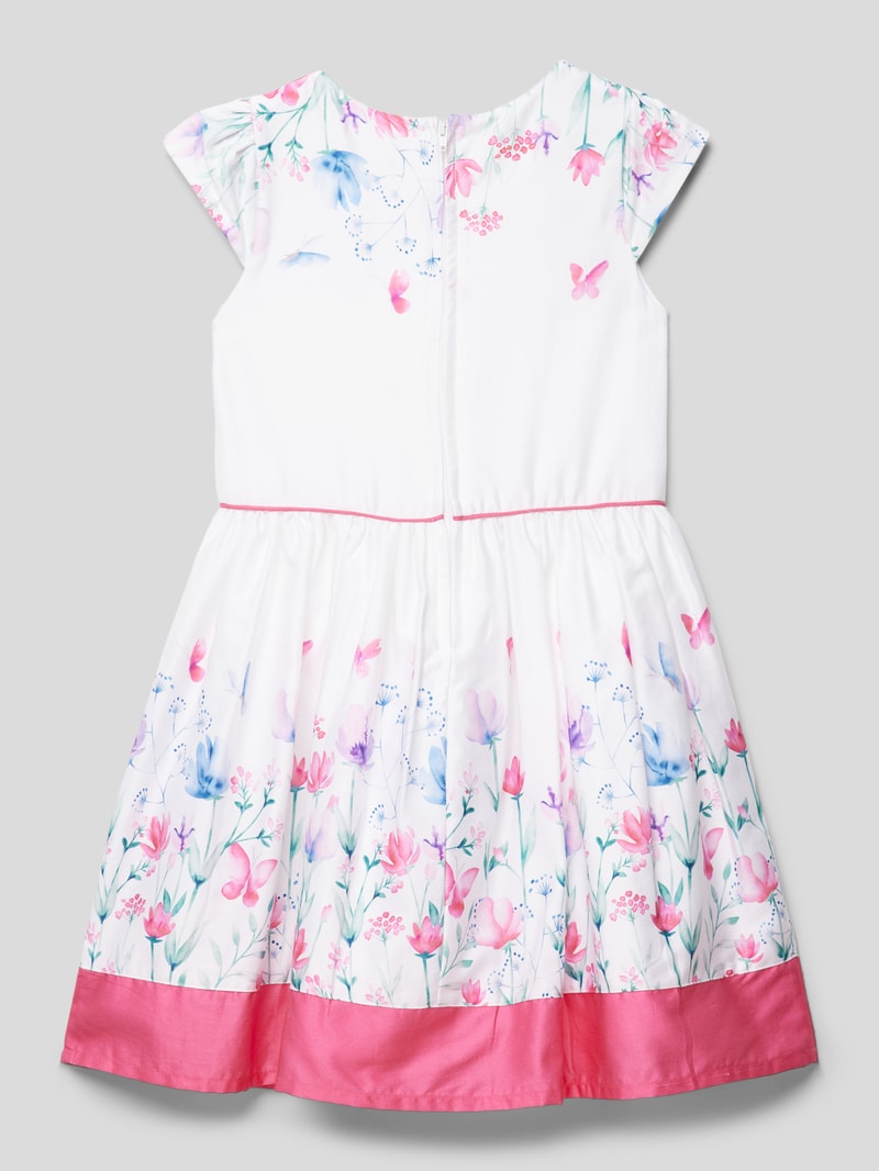 Minikleid mit floralem Muster in pink