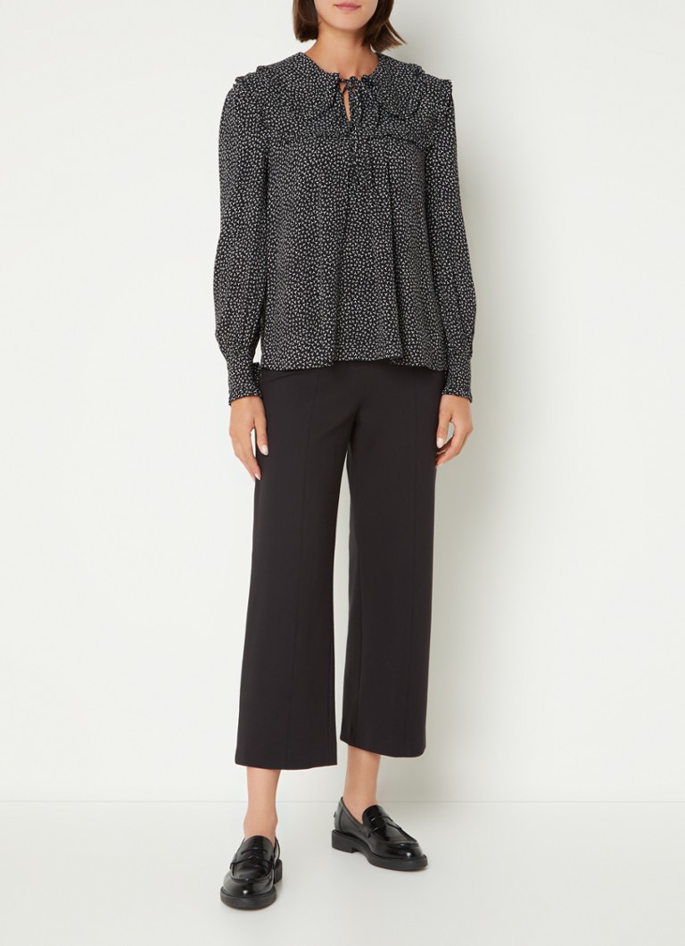 Whistles  Saskia tuniek met volantkraag met print
