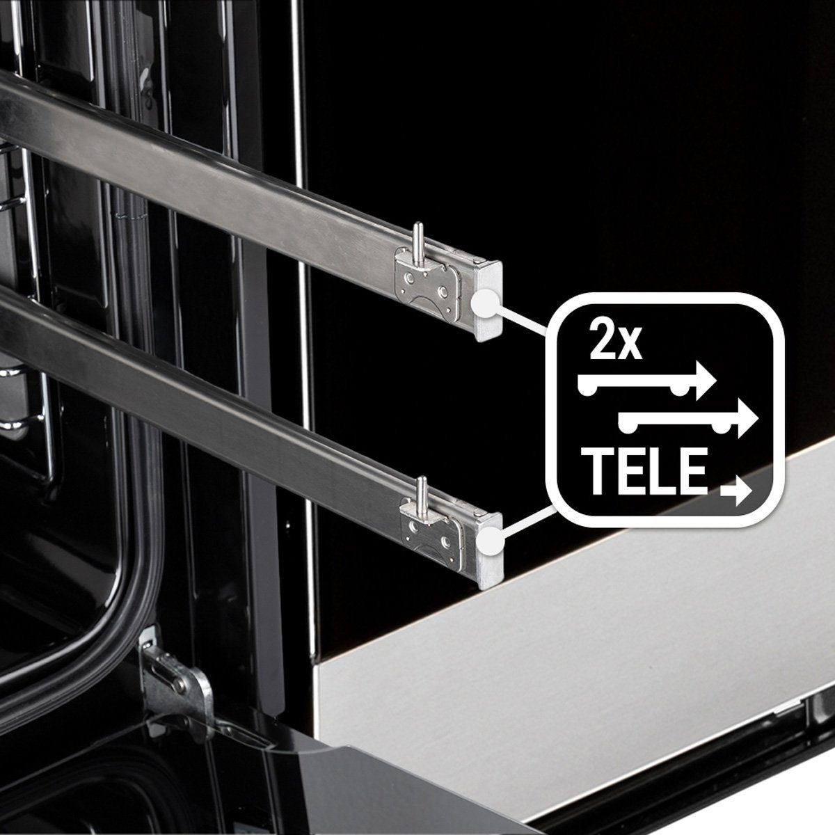 KKT KOLBE Einbaubackofen Backofen Elektroherd EB9105ED, DampfClean, 90cm / 96 l / TouchSelect / Drehspieß / Teleskopauszüge / ComfortClean