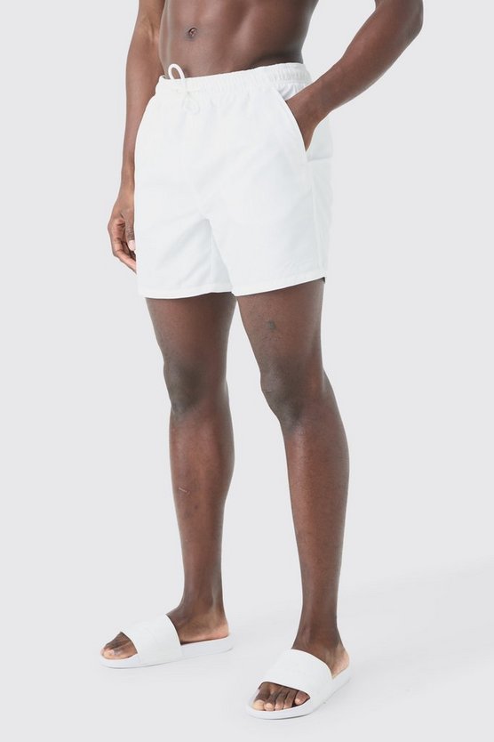 Man Signature mittellange Badehose