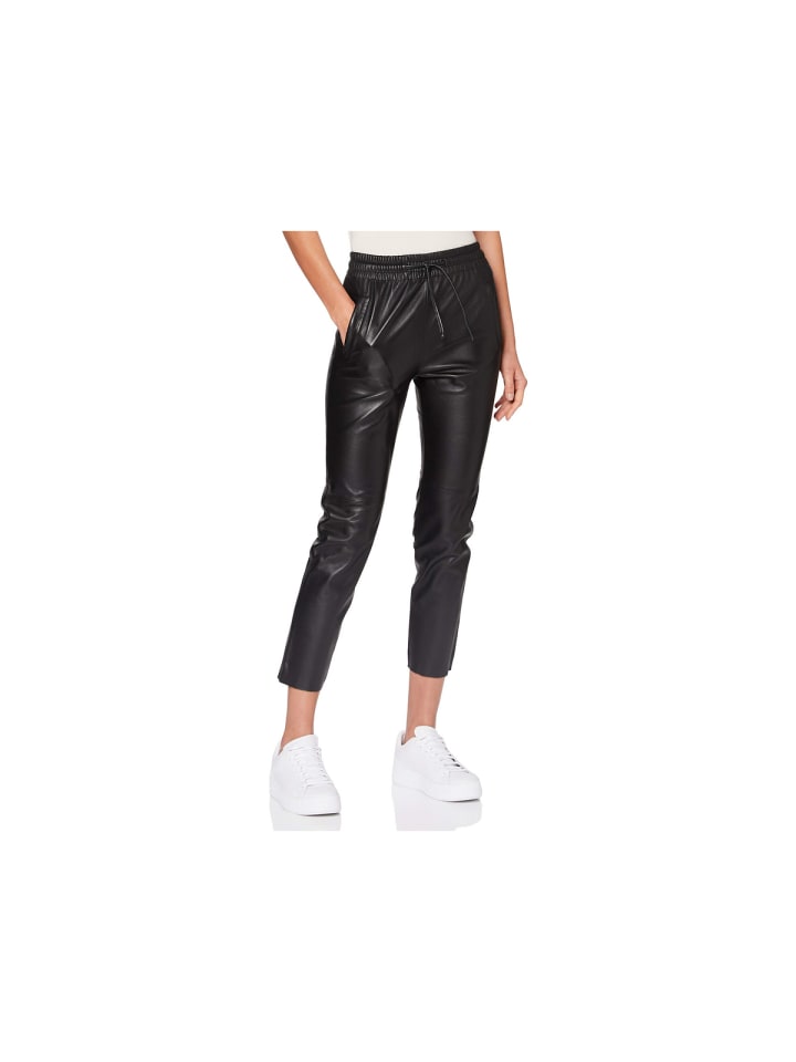 Oakwood Lederhose für Damen in schwarz in schwarz günstig kaufen