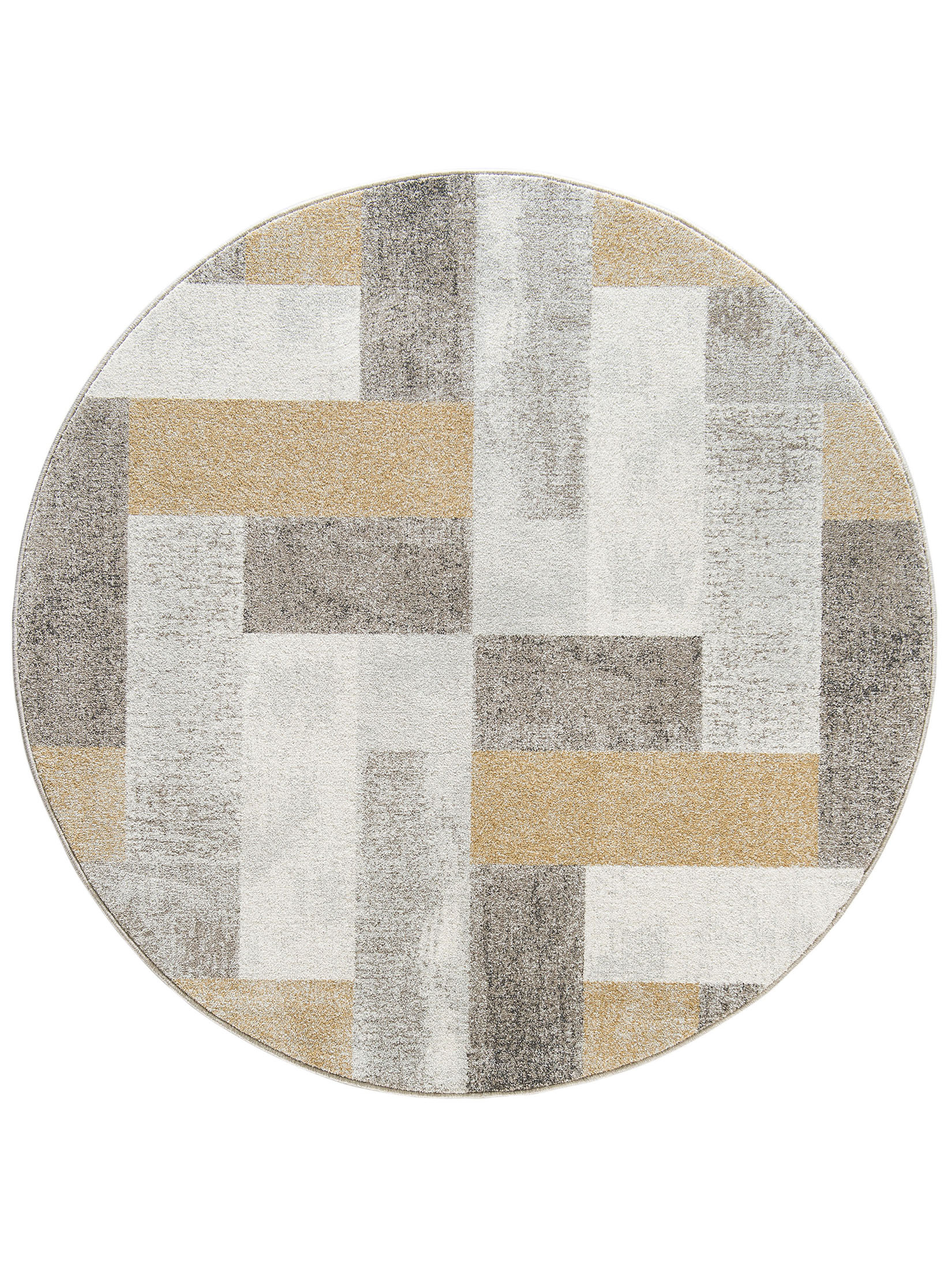 Urban Maze Moderner Teppich, Gold