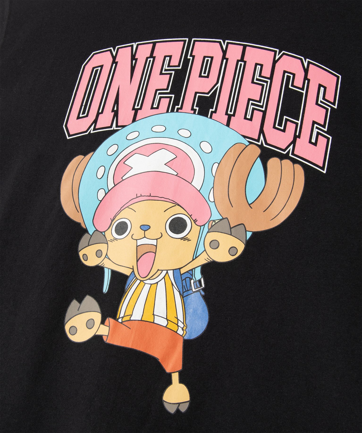 Tee-shirt fille à manches courtes coupe ample - One Piece noir | GEMO