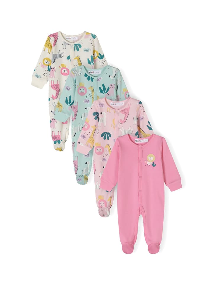 Minoti 4er. Set: Strampler 24babypack5 in lila günstig kaufen
