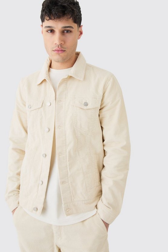 Cord-Jacke in Sand