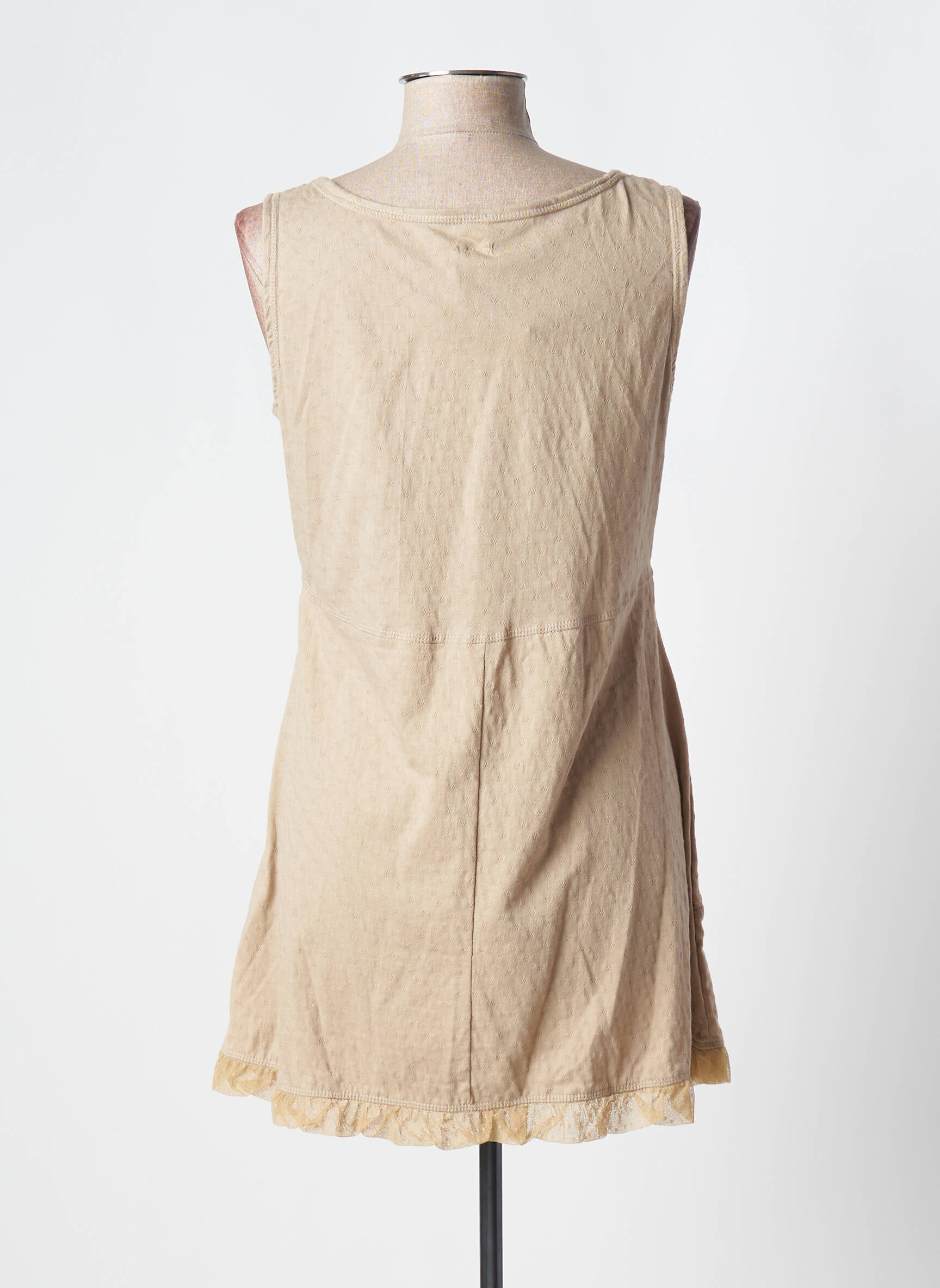 Nid D Abeille Tuniquesansmanche Femme couleur beige