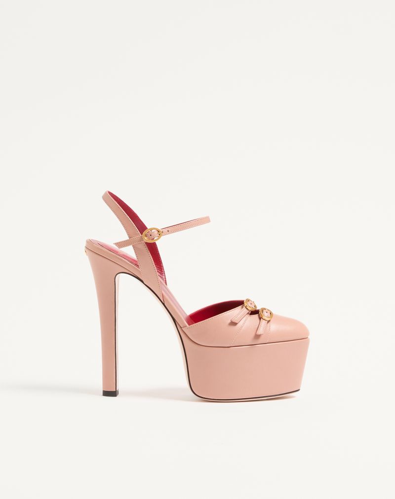 145 mm Crasher Platform Pumps i gedeskind