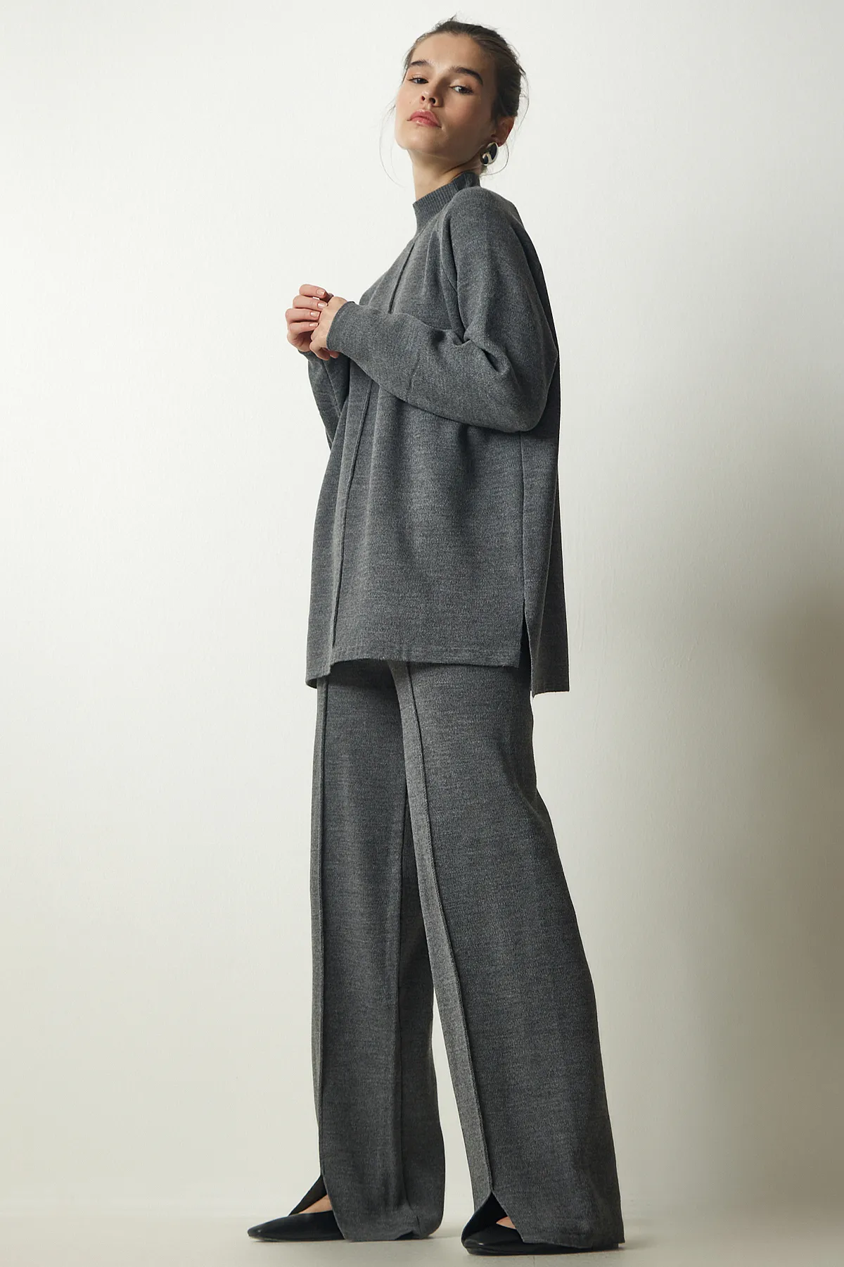 Happiness İstanbul  Zweiteiler - Grau - Regular Fit
