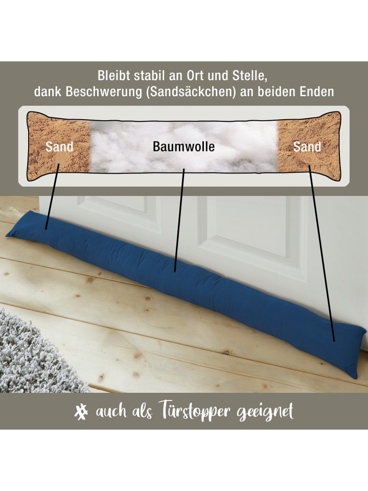 REDBEST Zugluftstopper Seattle in dunkelblau günstig kaufen