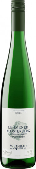 2022 Lehmener KlosterbergRiesling Kabinett halbtrocken - Weinbau Weckbecker