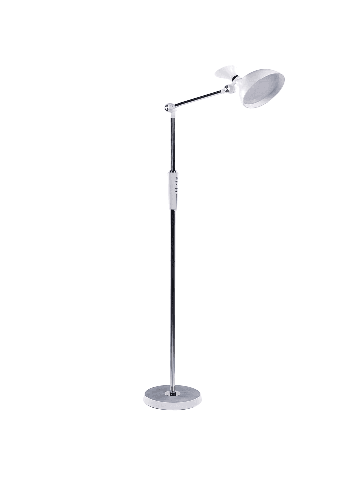 Beliani Stehleuchten ANDROMEDA in Weiß/Schwarz/Silber - (W) 52 x (H) 169 x (L) 26 cm günstig kaufen onesize