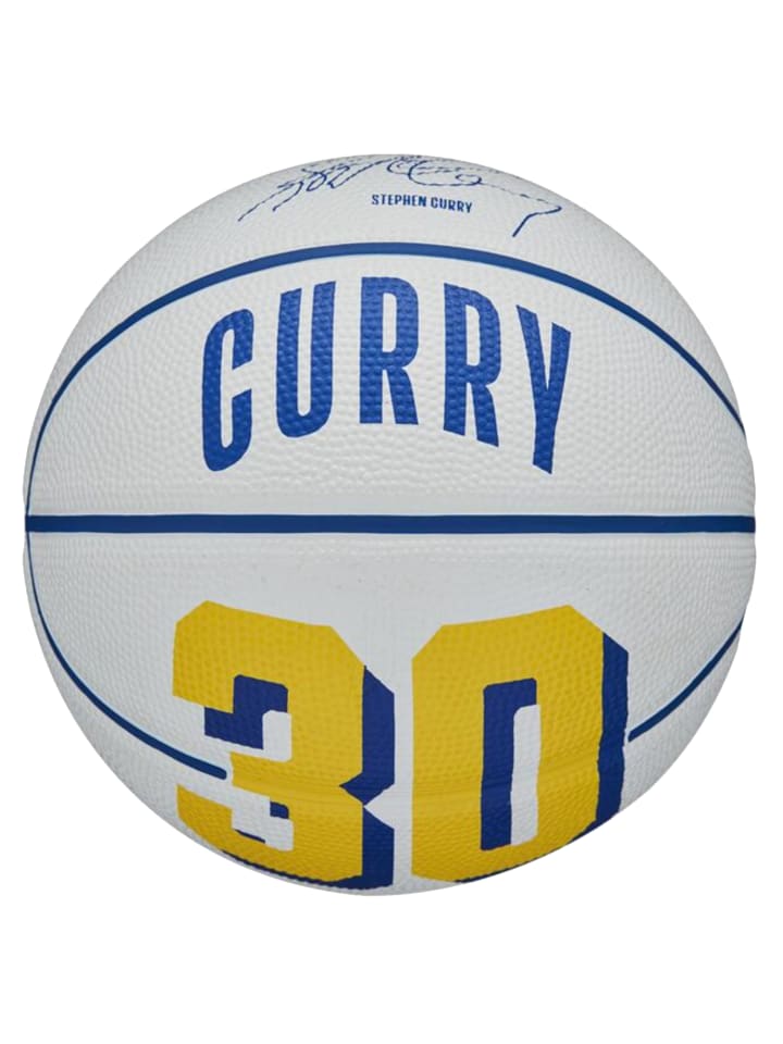 Wilson Wilson NBA Player Icon Stephen Curry Mini Ball in Weiß günstig kaufen 3