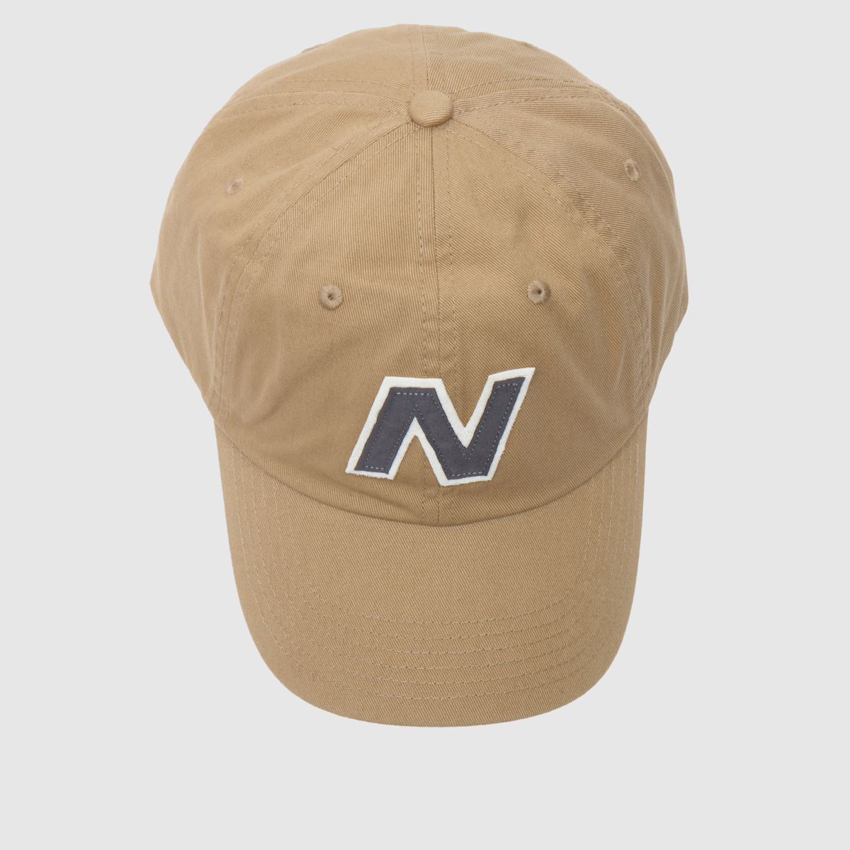 New Balance beige block n snapback-keps