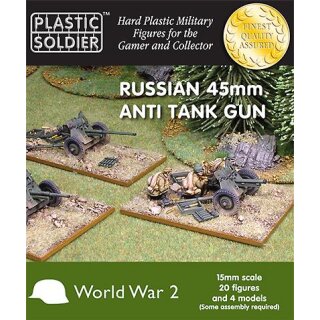 15mm WW2 Russian 45mm anti tank gun (4)