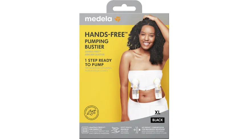 Medela Hands-free™ Abpump-Bustier schwarz, Gr. XL schwarz