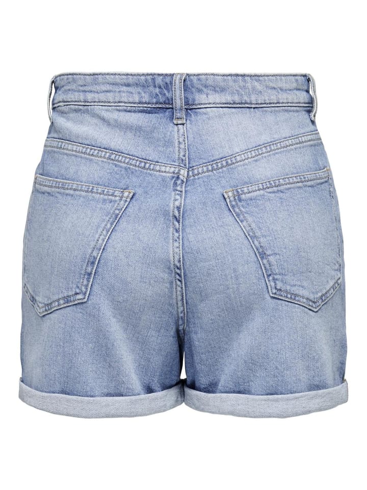 ONLY Shorts Denim Bermudas High Waist in Hellblau günstig kaufen XS
