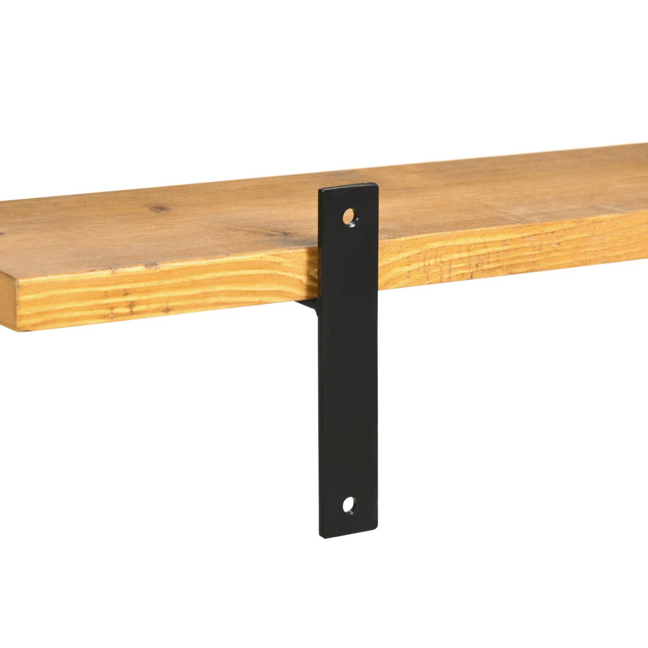 HOMCOM Wandregal 2er-Set Schweberegal Holzregal Wandboard, Regalbrett, Wandbrett