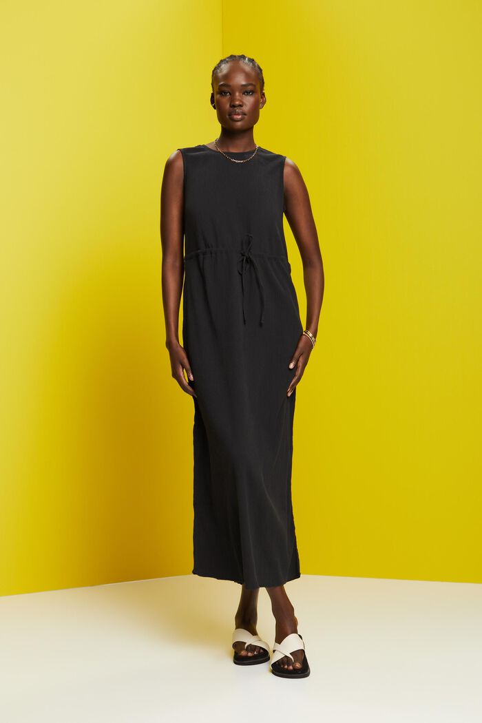 Maxikleid in Crinkle-Optik