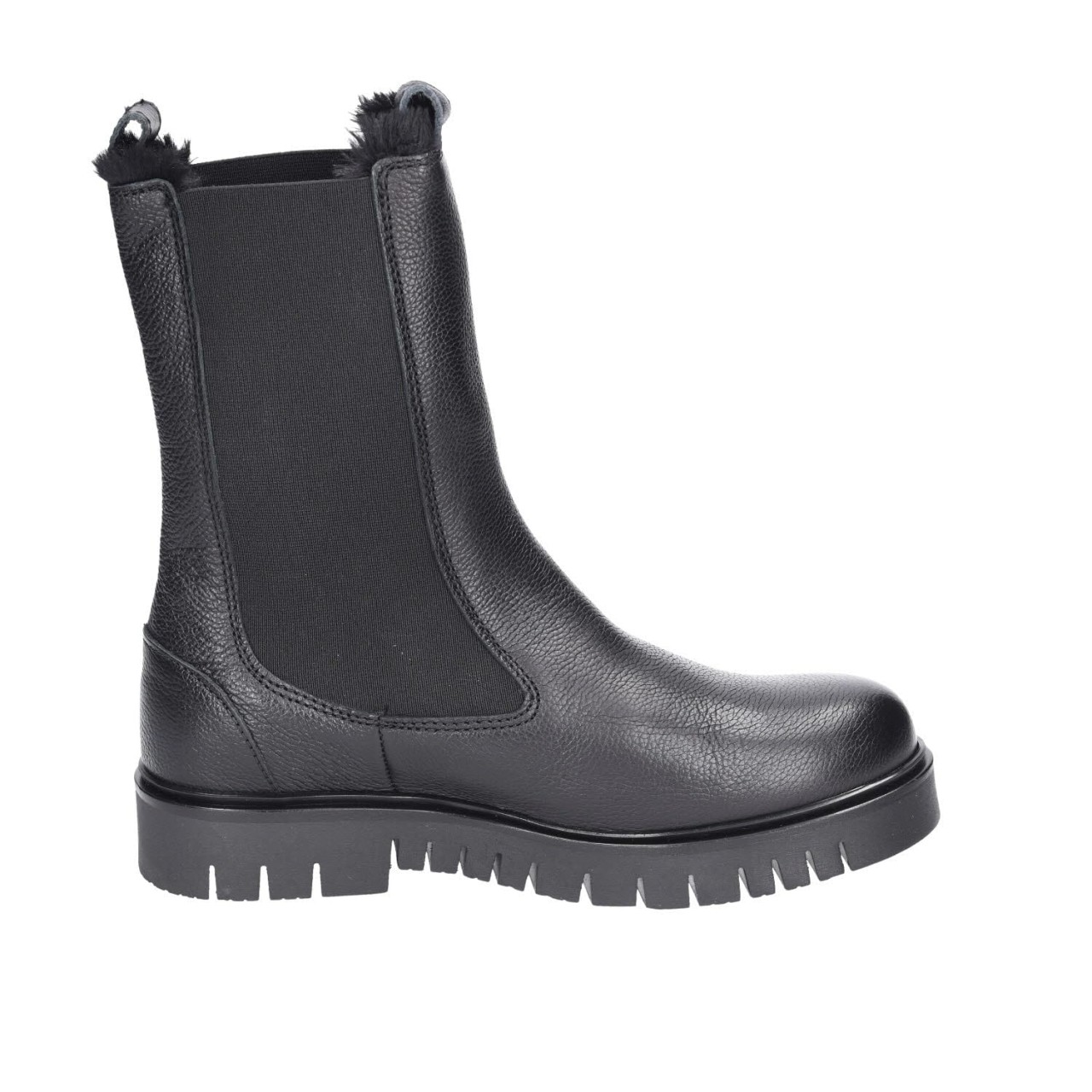 TOMMY HILFIGER Schnür-Stiefeletten schwarz TJW WARMLINED CHELSEA BOOT