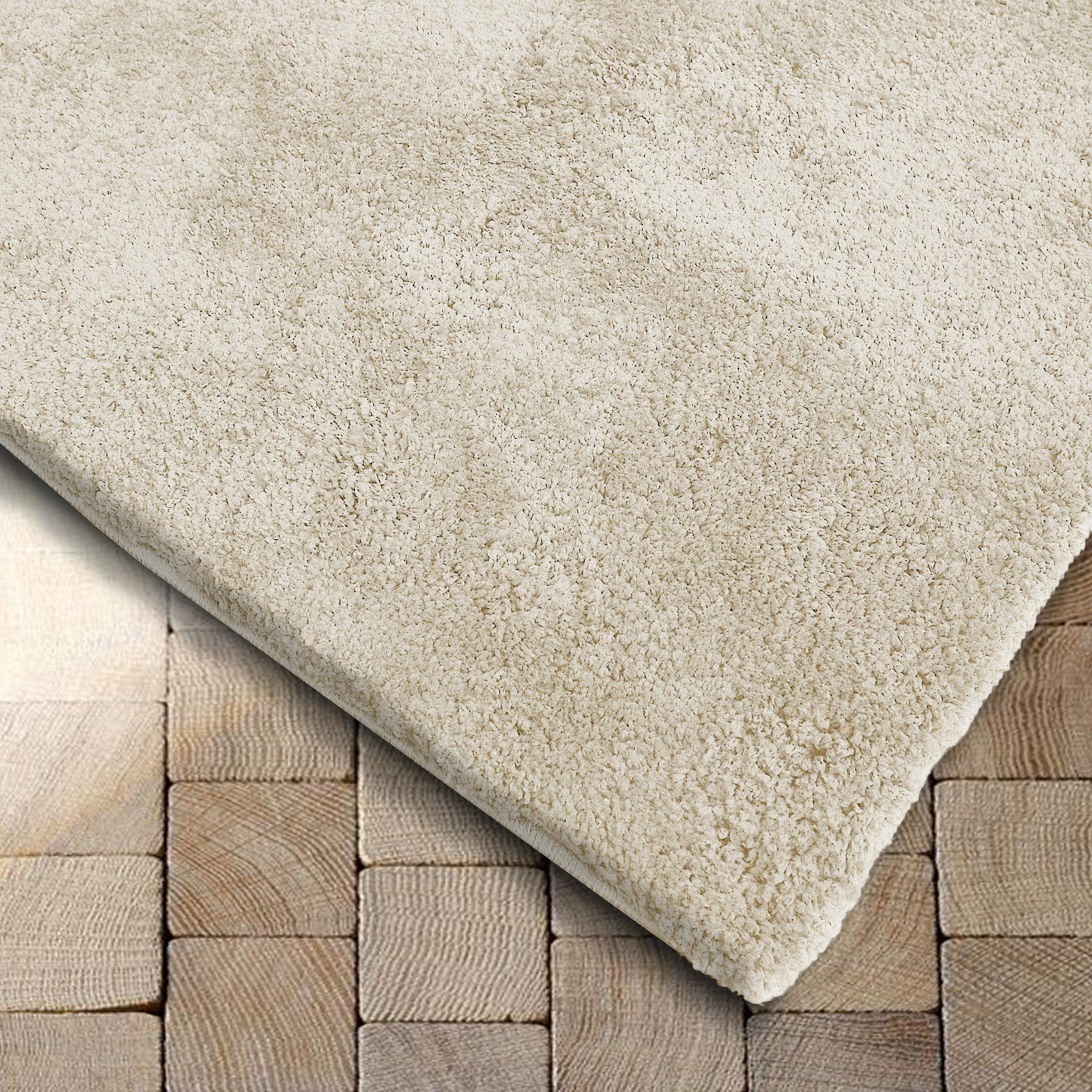 Hochflor-Teppich Shaggy-Teppich Prestige Ivory, Erhältlich in 5 Farben, Teppich, Floordirekt, rechteckig, Höhe: 30 mm, Extra flauschig