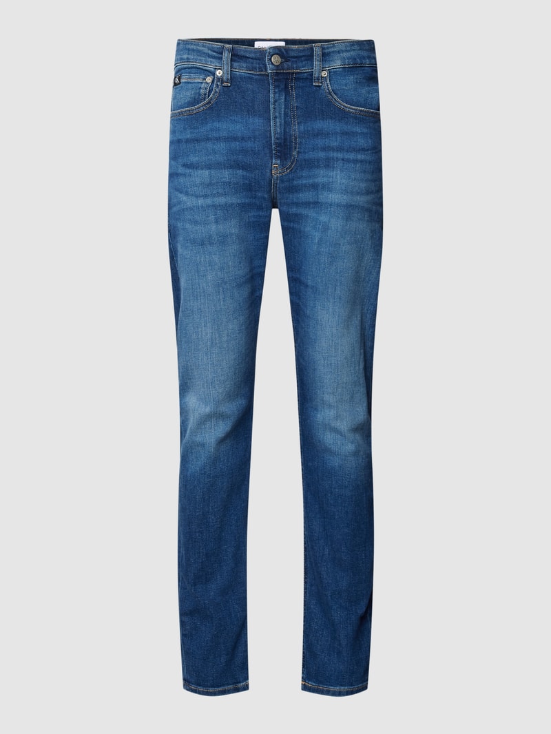 Slim Fit Jeans mit Label-Details in jeans