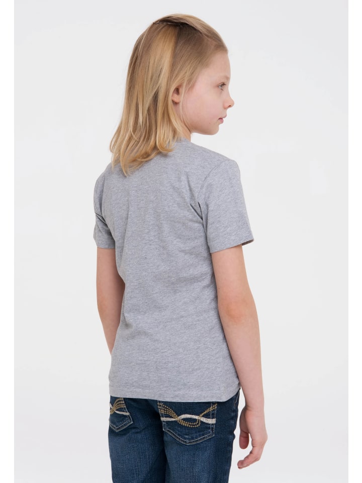 Logoshirt T-Shirt Sendung mit der Maus - Maus & Elefant in grau-meliert günstig kaufen