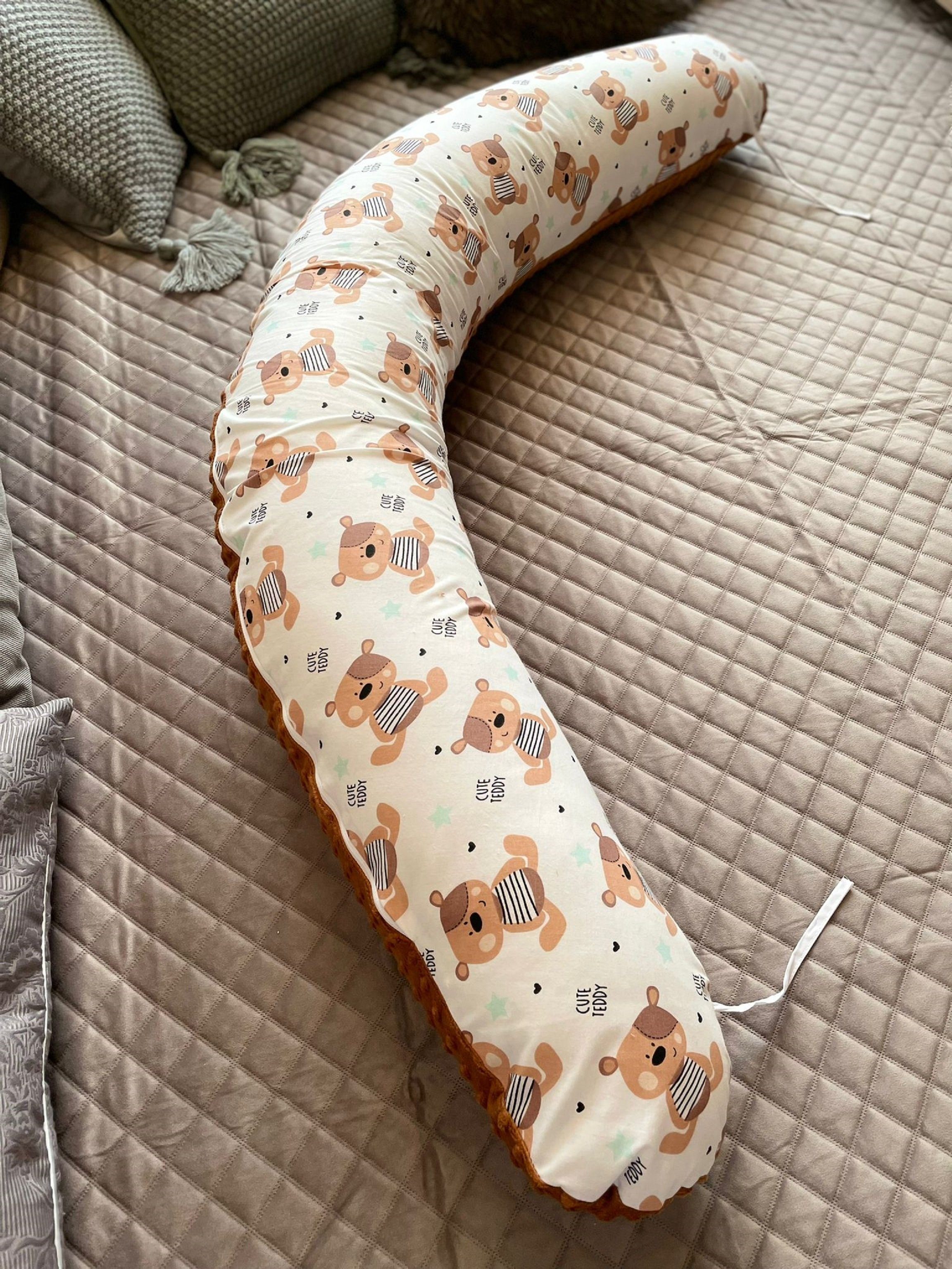 Loolay Stillkissen Waffelpique o. MINKY Seitenschläferkissen Schwangerschaftskissen XXL, Attmungsaktive WAFFEL o. angenehm MINKY + GLATT Baumwolle WEICH Stillkissen LOOLAY®, 170 cm Stillkissen + abnehmbar BEZUG, 100% Europäische Stoffe und Kleinserie