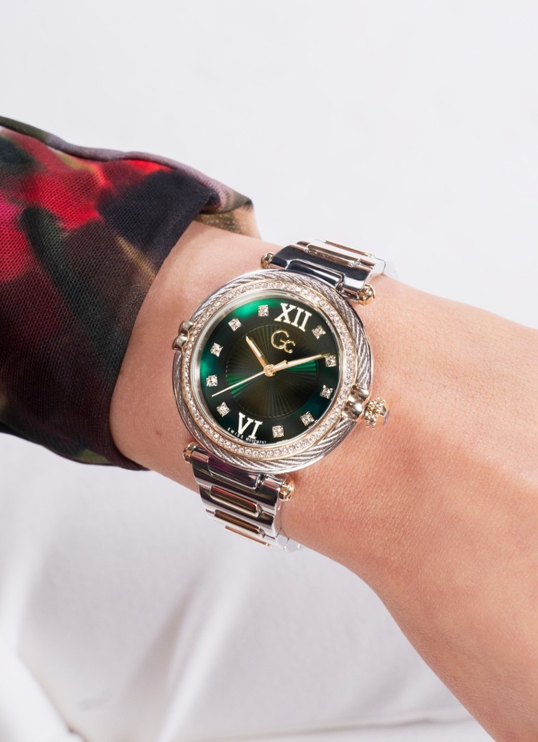 Gc Watches  Vogue Cable horloge met zirkonia Z52002L9MF